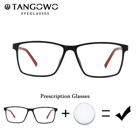 TANGOWO Men Eye Glasses Prescription Eyeglasses Non Spherical Eyeglasses Frame For Man Vintage Male Degree Glasses For Myopia ► Photo 1/6