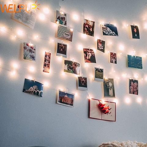 Photo Clip String Lights LED Fairy Lights Picture Clips USB Powered String  Light with Clips for Bedroom Christmas Party Decor - AliExpress