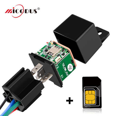 GPS Tracking Tracker Car Micodus MV720 Relay 80mAh Hidden Design Cut Off Fuel Mini GPS Car Tracker Cut Wire Shock Alert FREEAPP ► Photo 1/6