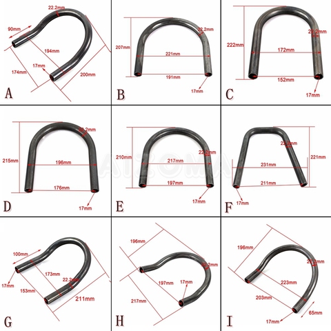 Steel Cafe Racer 7/8'' Tube Rear Seat Frame Hoop Brat Style Loop Universal For Harley Yamaha Honda Suzuki Kawasaki Triumph BMW ► Photo 1/6