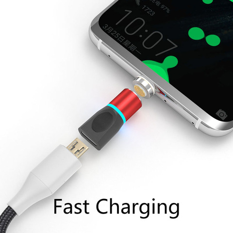 Fast Charging Micro USB Magnetic Adapter For Android Samsung S10 Xiaomi 10 Redmi Honor V20 LG Type-c to Type-c Magnetic Charger ► Photo 1/6