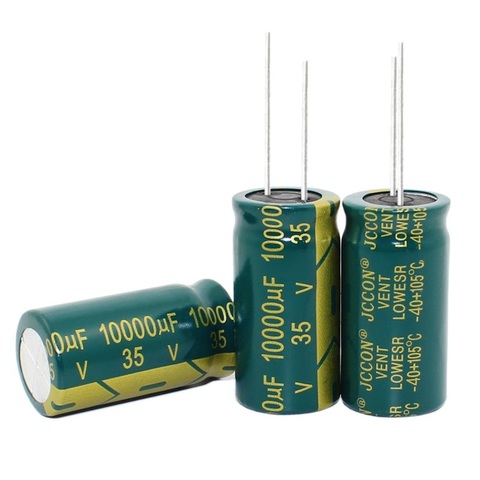 10pcs--100PCS/lot 35V 10000UF 18*35MM high frequency low impedance aluminum electrolytic capacitor 10000uf 35v ► Photo 1/3