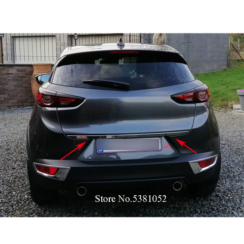 Stainless Steel Car Styling Back Door Tailgate Trim Strip 1Pcs For Mazda CX-3 CX3 2017 2022 Accessories ► Photo 1/6