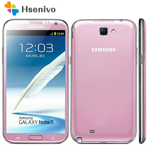 100% Original N7100 Unlocked Samsung Galaxy Note 2 II N7100 Mobile Phone 5.5