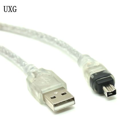 USB Male to Firewire IEEE 1394 4 Pin Male iLink Adapter Cord firewire 1394 Cable for SONY DCR-TRV75E DV camera cable 120cm ► Photo 1/4