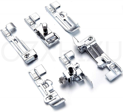 6 pcs Overlock Optional Presser Feet Foot kit for Juki Lock MO-50E MO-51E 5BB5833 ► Photo 1/2