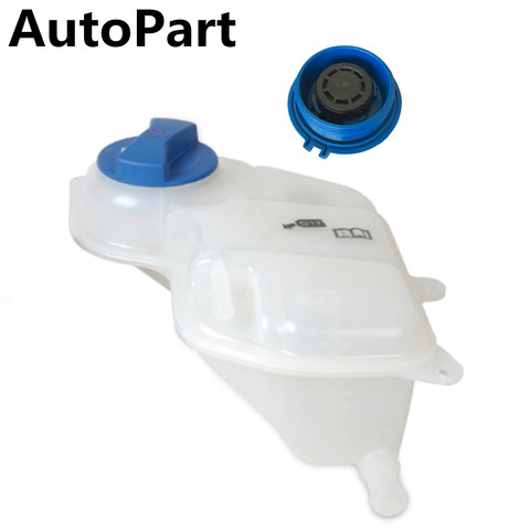 New Sale Radiator Coolant Overflow Bottle Expansion Tank Reservoir + Cap For VW Passat Audi A4 A6 8D0121403L 3B0121321 1J0121321 ► Photo 1/6