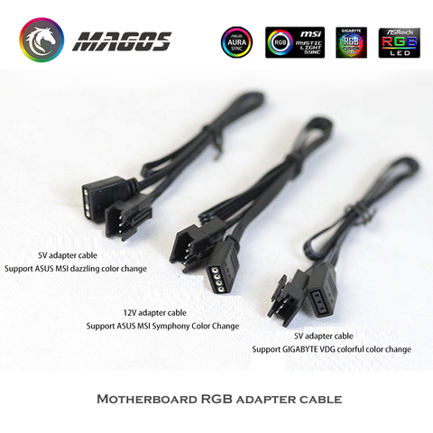 Phanteks M/B RGB SYNC Adapter Cable, JST Header Transfer - 4Pin / 3Pin, Female To Male Extension Cable ► Photo 1/5