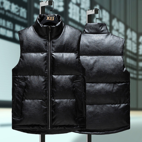 Men's Vest Jacket Winter Waterproof Warm Sleeveless Men Jacket Fashion Hooded Casual Vest Men Autumn Thicken Waistcoat 6XL ► Photo 1/6