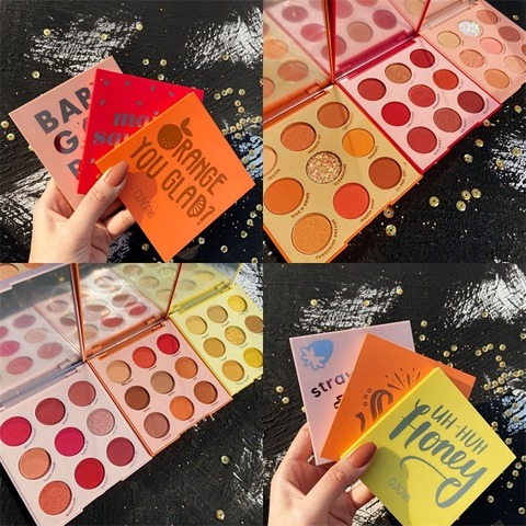 GUICAMI Fruit Nine Color Eyeshadow Palette Fruit Color Peach Lasting Not Easy To Fly Powder Fairy Disk Fairy Eyeshadow ► Photo 1/6