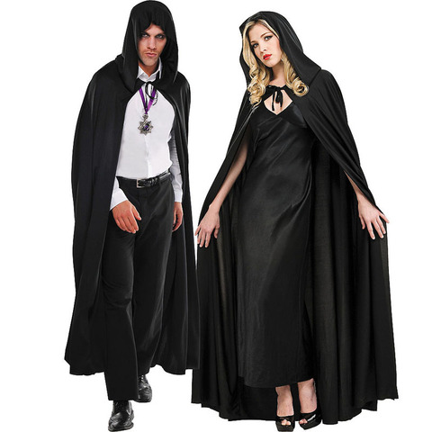 Adult Costumes - Halloween Costumes for Men and Women Vampire Capes Hooded Cloak ► Photo 1/6