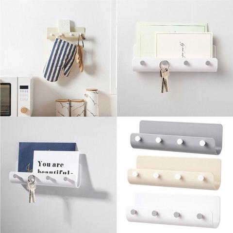 Key Hanger Holder Storage Wall Hook Rack Organizer Mount Home Door Room Bathroom ► Photo 1/5