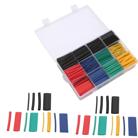 530pcs Heat Shrink Tubing Insulation Shrinkable Tubes Assortment Electronic Polyolefin Wire Cable Sleeve Kit Heat Shrink Tubes ► Photo 1/3