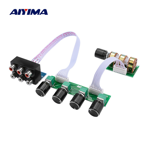 AIYIMA 5.1 Amplifier Preamplifier Tone Board 6 Channel Independent Passive Preamp Tone Volume Adjustment For 5.1 Home Theater ► Photo 1/6