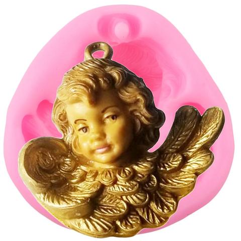 Angel Wings Silicone Molds Cupcake Topper Fondant Chocolate Candy Polymer Clay Soap Candle Mold DIY Party Cake Decorating Tools ► Photo 1/6