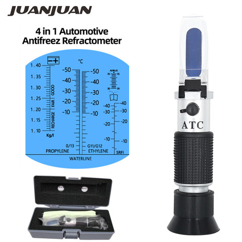 4 in 1 Car Automotive Antifreez Battery fluid Refractometer Urea Adblue Glass Freezing point Water Tester With box 50% off ► Photo 1/6