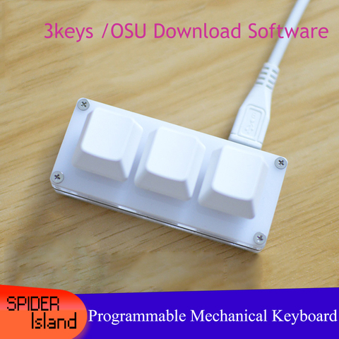 Mechanical Keyboard With Software OSU! Keyboard For Windows 3 Key Gaming Keyboard Programming Hot swap for shortcut PS/ Draw ► Photo 1/5