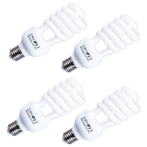 45 Watt 5500K High Bright Photography Daylight Fluorescent Lighting Bulbs E27 Base For Softbox Photographic Photo Studio ► Photo 1/6