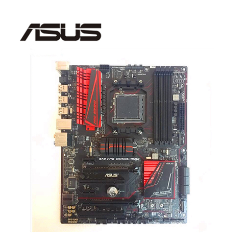 For ASUS 970  PRO GAMING/AURA  Original Used Desktop for AMD 970 M.2 SATA3 Motherboard Socket AM3 AM3+ DDR3 SATA3 USB3.0 ► Photo 1/1
