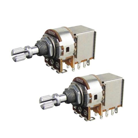 FLEOR 2pcs Short Shaft Guitar Potentiometers Push Pull Pots Potentiometers 250K or 500K for Guitar Bass Parts ► Photo 1/6