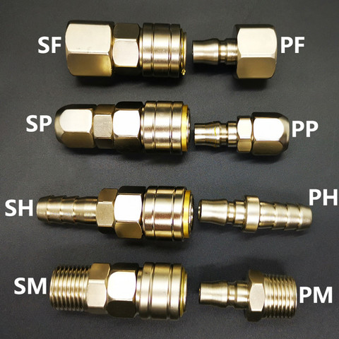 PP SP PH SH PM SM PF SF 20 30 40 Japanese Standard Pneumatic Fitting Self-locking C Type Quick Coupler Connector ► Photo 1/2