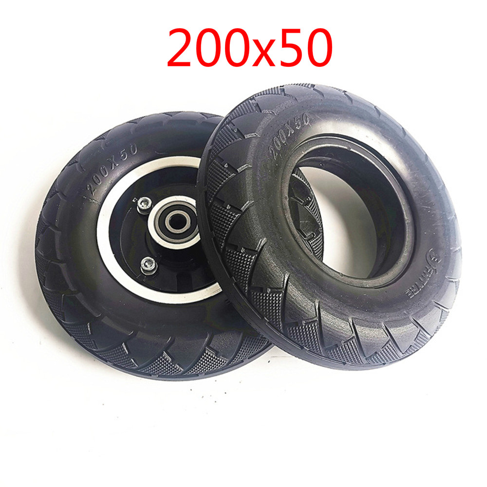 1 X 200x50 Electric Scooter Solid Wheel Air 8 Inch Scooter Wheel With Solid Tire 