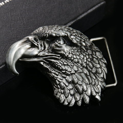 Fashion New Men's Metal Belt Buckle Hawk Punk Rock Belts Exaggerated 3D Eagle Head Design Hip Hop Jeans Accessories ► Photo 1/5