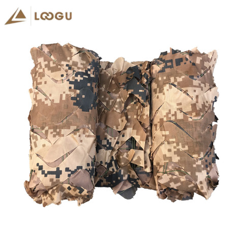LOOGU Reinforced Desert Sand Beige Army Camouflage Nets Military Hunting Garden Shade Hiding Mesh Camo Netting Outdoor Canopy ► Photo 1/6