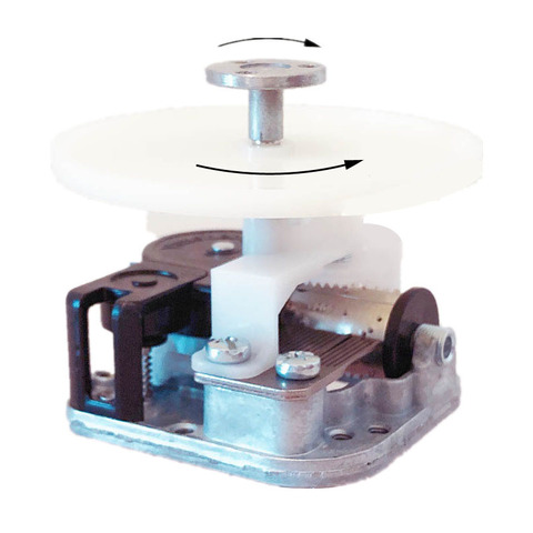DIY music box mechanism with rotating shaft and plate in contrary direction Christmas gifts unusual gift ► Photo 1/6