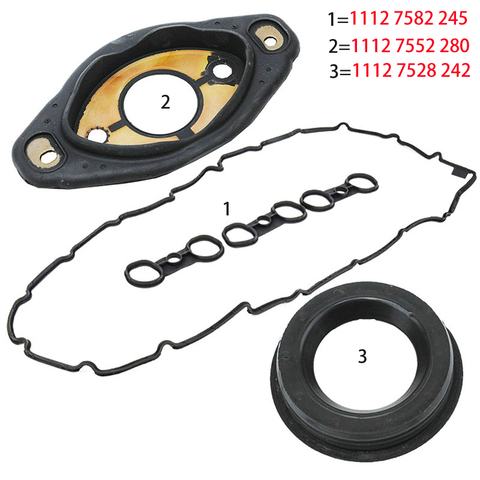 11127582245 New Valve Cover Gasket Camshaft Adjuster Gasket Oil Seal Gasket For BMW E90 E93 E92 323i 325i 328i 330i N52 ► Photo 1/6