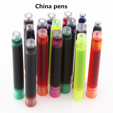 Luxury quality 5pcs colors  ink refill cartridge fountain Pens Student school office supplies Multifunction pens ► Photo 1/6