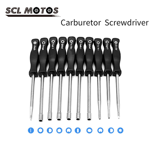 SCL MOTOS High Quality 1Pc Motorcycle Carburetor Screwdriver Adjusting Hand Repair Tool Kit For Hexagon Double D Teeth Splined ► Photo 1/6