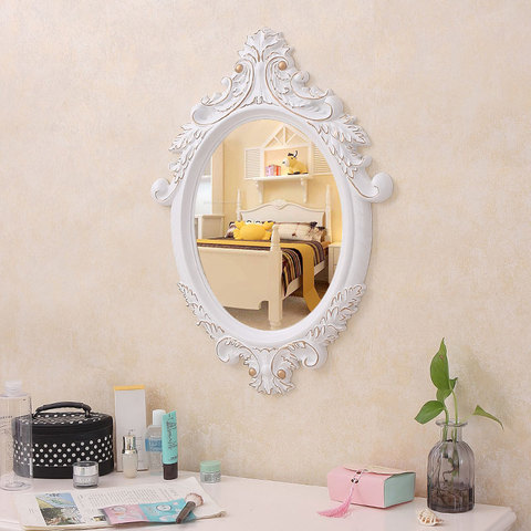 European bathroom mirror wall hanging net red makeup =bedroom vanity beauty salon bedside mirror lo1213545 ► Photo 1/5