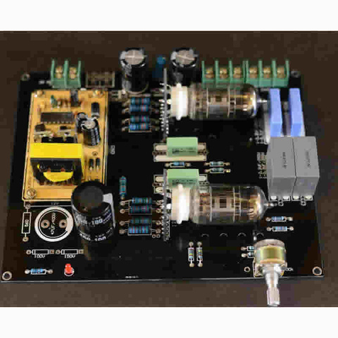 DC 12V car or home 6N4 (12AX7) Matisse bile preamp tube preamp amplifier board, simple circuit，good sound ► Photo 1/5