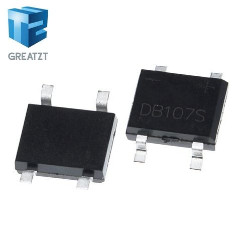 GREATZT 10PCS SMD DB107 DB107S 1A 1000V Single Phases Diode Rectifier Bridge ► Photo 1/6