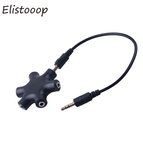 3.5mm Audio Aux Cable Splitter 1 Male to 5 Female Earphone Port 3.5 Jack Share Adapter For Ipod Ipad MP3 MP4 Mobile Phone ► Photo 1/5