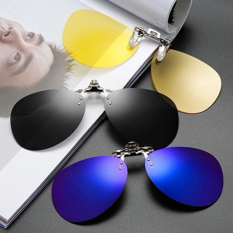 Car Driver Goggles Anti-UVA UVB Polarized Sun Glasses Driving Night Lens Clip on Sunglasses Interior Accessories ► Photo 1/6