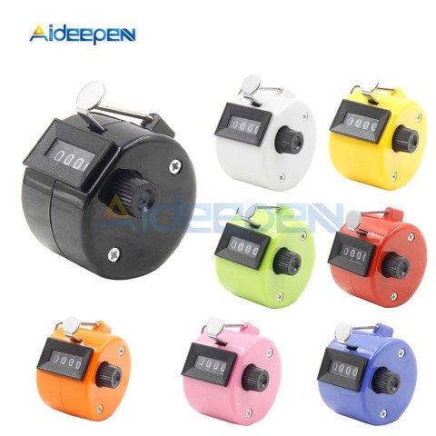 4 Digit Counter Portable Electronic Digital Counter Display Mechanical Manual Counting Timer Soccer Golf Sport Counter 8 Colors ► Photo 1/6