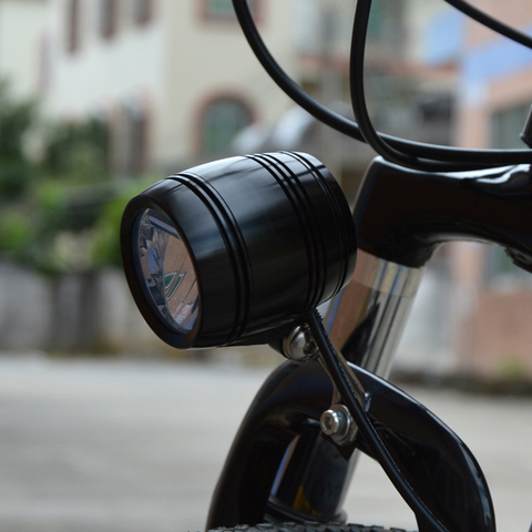 Bike Front Head Light Lamp for HUB Dynamo with Rearlight Cable Compact Bright SAL99 ► Photo 1/6