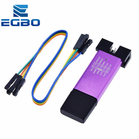 1PCS EGBO  1Set ST LINK Stlink ST-Link V2 Mini STM8 STM32 Simulator Download Programmer Programming With Cover DuPont Cable ► Photo 1/6