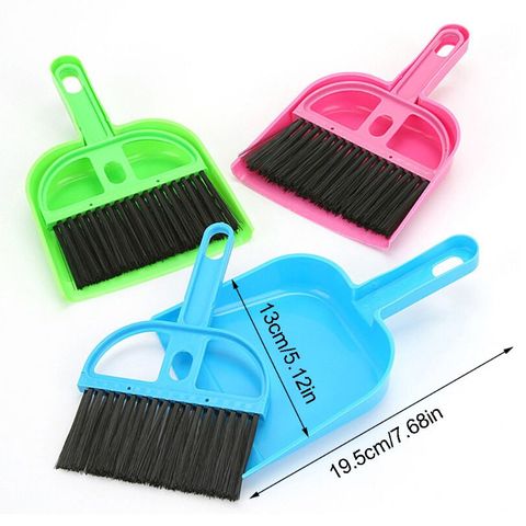 Mini Desktop Sweep Cleaning Brush Broom Dustpan Set Hamster Hedgehogs Waste Tool 11UA ► Photo 1/6