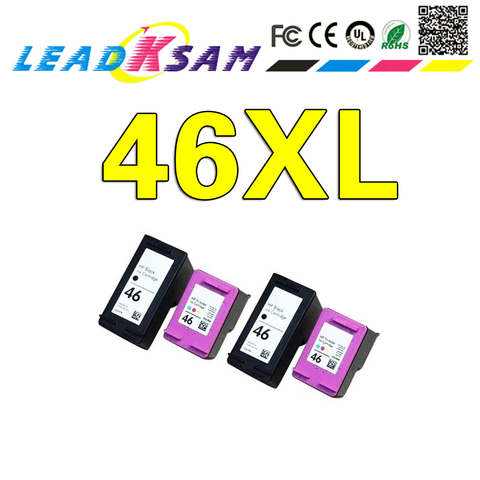 46XL ink Cartridge Replacement compatible for hp 46 for hp46 Ink Cartridges Deskjet 2022 2520hc Inkjet printer ► Photo 1/6