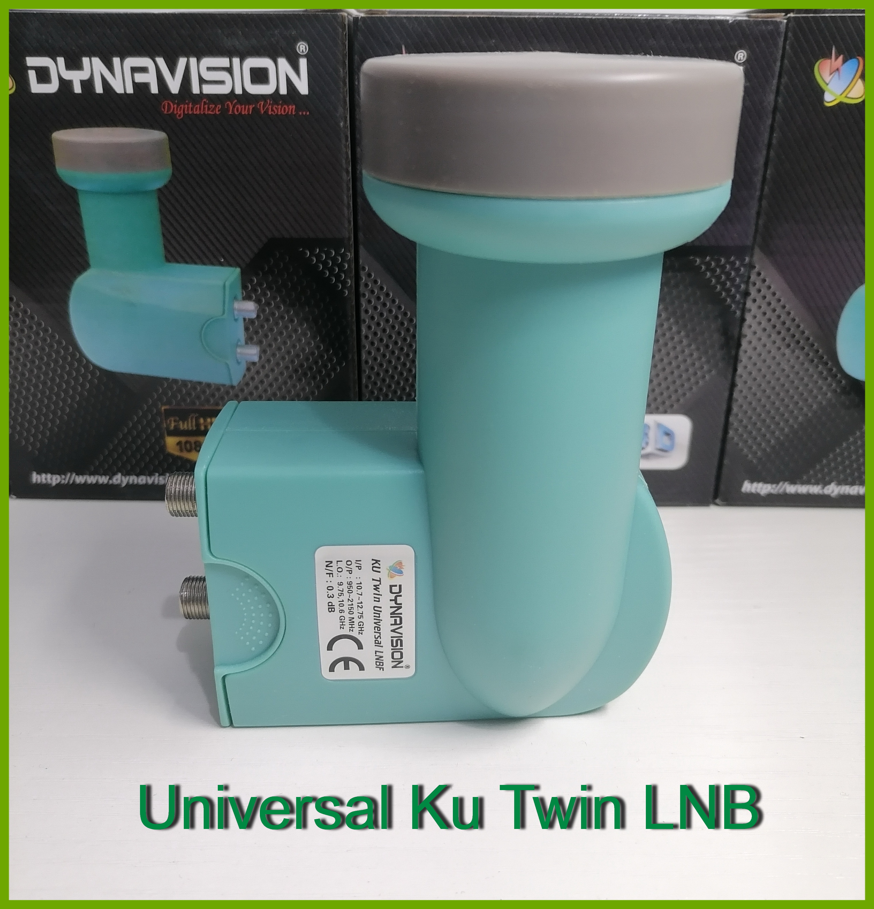 DYNAVISION Twin LNB Best signal digital Full HD Universal KU Band TWIN