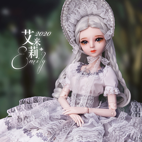 2022 New Bjd 1/3 Doll Full Set 60cm Lolita Classical Dolls with Hand-painted Makeup Jointed Toy Dolls for Girls New Year Gifts ► Photo 1/6