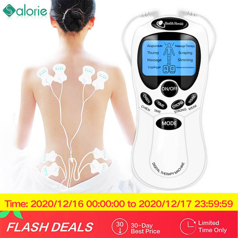 8 mode EMS Electric herald Tens Machine Acupuncture Body Massage Digital Therapy Massager Muscle Stimulator Electrostimulator ► Photo 1/6