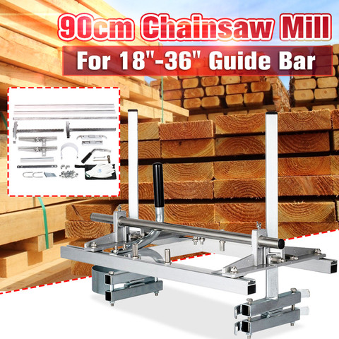 Portable Chain Saw Chainsaw Mill 36 Inch Planking Milling Bar Size 18 Inch to 36 Inch Planking Lumber Cutting Tool Kit ► Photo 1/5