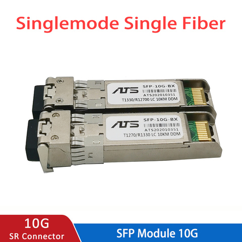 10G SFP module BIDI 10GBASE Fiber Optic SFP Transceiver Module SM LC Optic module Compatible with multiple switches ► Photo 1/6