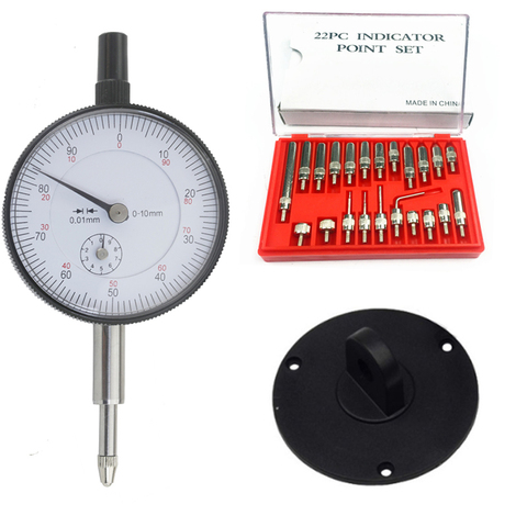 Dial Indicator 0-10mm 25mm 30mm Lug Back Test Gauge 22Pcs M2.5  4-48 Thread Tip For Dial & Test Indicators  Point Set ► Photo 1/6