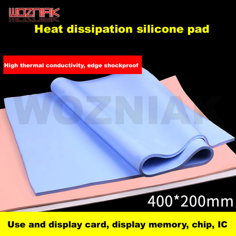 Heat dissipation silicone pad Heat conductive silica gel sheet CPU Thermal silicone pad Laptop chip Heat Sink Heatsink Cooling ► Photo 1/6