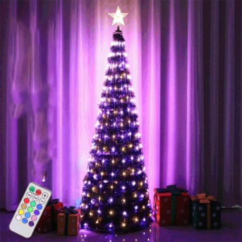 USB LED String Light Artificial Christmas Tree Lights Remote Control Copper Wire Fairy Lighting IP65 Outdoor Christmas Decor ► Photo 1/6